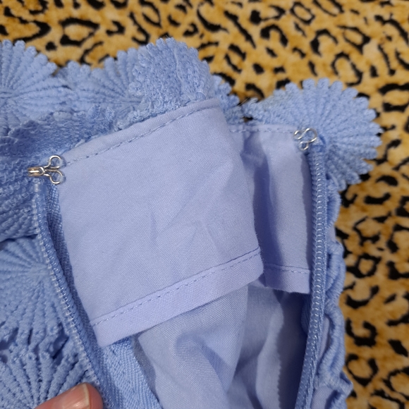 🌈SKY BLUE CROCHET MINI SKIRT-2 - Picture 5 of 8